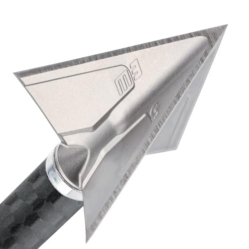 G5 Outdoors Montec M3 100 Grain Broadhead 3 Pk, Stainless Steel