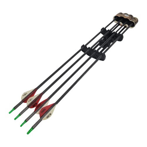 Southland Archery Supply Hunting Crossbow Light Weight Steel Body 4-Arrow Quick Release Quiver - Camo