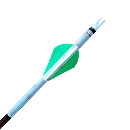 LEANPRO 12-Pack Shrink Fletch with 2 Inch Vanes, Stretch Arrow Wraps Universal Fit for Arrows and Bolts, DIY Archery Fletching Tool
