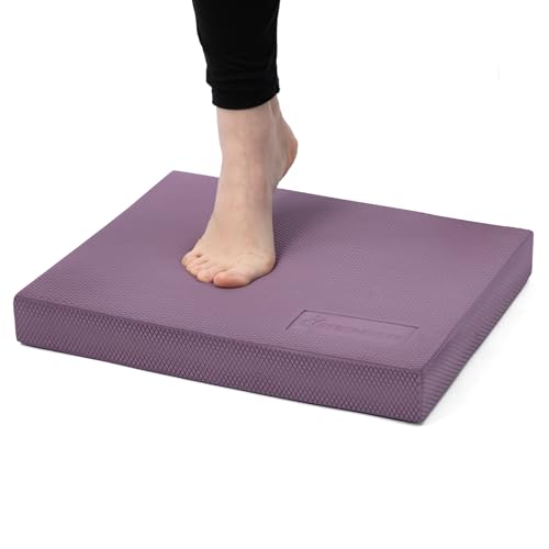 StrongTek Professional Foam Exercise Balance Pad - 15.8" x 13" x 2", High-Density TPE Foam Knee Pad, Non-Slip & Water-Resistant, for Balance Training, Physical Therapy, Yoga, and More (Purple)