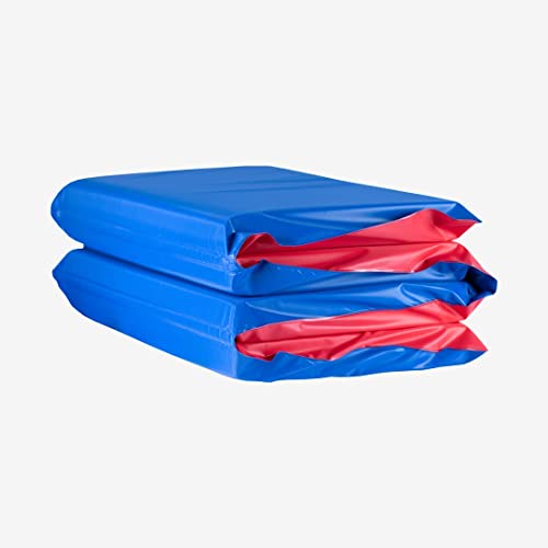 KinderMat, 1.5 Inch Thick, 4-Section Rest Mat, Red/Blue, Great for School, Daycare, Travel, and Home, 100% Made in The USA…