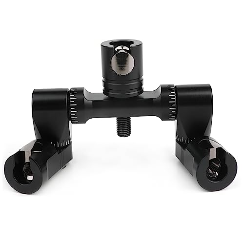 limaity Archery Adjustable V-Bar Mount,Single/Double V-Bar Mount Quick Disconnect for Compound Bow/Recurve Bow(Double Side V Bar)