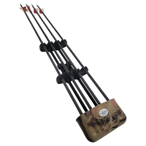Southland Archery Supply Hunting Crossbow Light Weight Steel Body 4-Arrow Quick Release Quiver - Camo