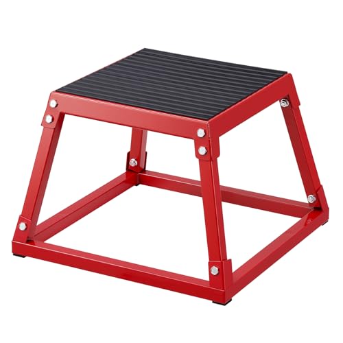 VEVOR Plyometric Platform Box 12/18/24 Inch Fitness Exercise Jump Box Step Plyometric Box Jump for Exercise Fit Training