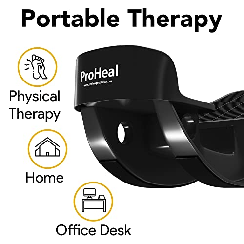 ProHeal Achilles Tendonitis Relief Foot Rocker - Calf Stretcher with Spiked Ball Massager - for Plantar Fasciitis - Calf, Foot, Heel, and Ankle Stretcher - Lower Leg Pain