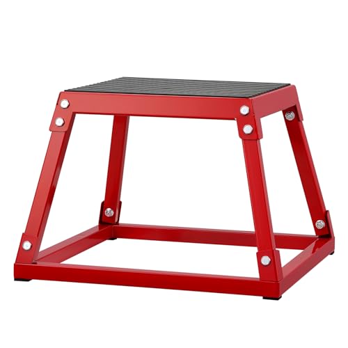 VEVOR Plyometric Platform Box 12/18/24 Inch Fitness Exercise Jump Box Step Plyometric Box Jump for Exercise Fit Training