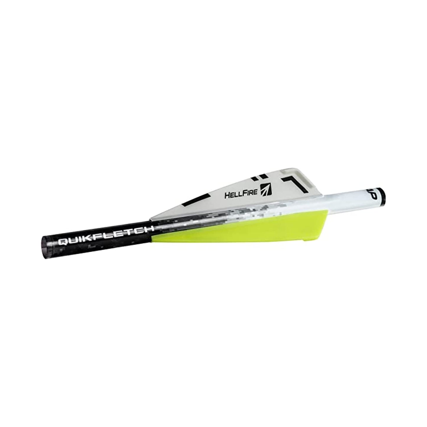 New Archery Products NAP Quickfletch Hellfire STD 3" Vanes Arrow Fletching System White and Yellow...