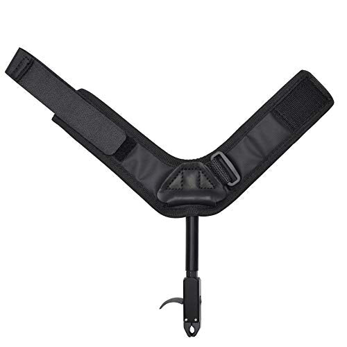 Compound Bow Release Aid Trigger Adult Archery Right Left Hand Adjustable Black Color Wrist Strap (Pack of 1