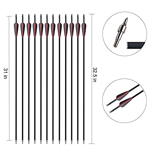 Monleap Recurve Bow and Arrows for Adults 51" Archery Set Right Hand Longbow 30-50lb Aluminum Alloy Riser Takedown Bow Arrow Quiver Bow Sight for Beginner to Intermediate Shooting Hunting (30 pounds)
