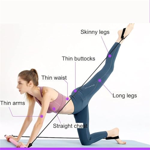 Stretched Fusion Pilates Bar, Pilates Stretched Fusion Bar, Stretchedfusion Multi-functional Pilates Bar, Pilates Stretched Fusion Bar, Multifunctional Pilates Bar Stretched Fusion for Home-Blue