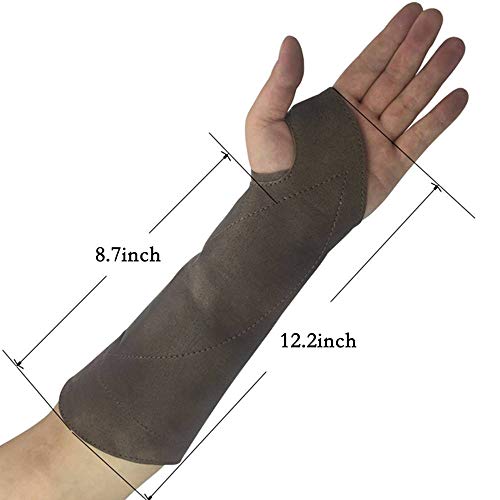 ArcheryMax Handmade Antique Leather Arm Guard Bow Hand shooting Glove,Left Hand