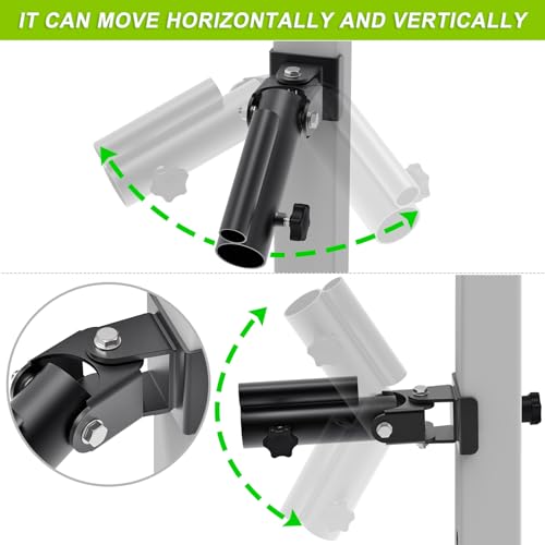 SELEWARE Power Rack Landmine Attachment for 1" Standard Bar and 2" Olympic Bars T Bar Row Landmine Attachment for 2" x 2" Power Cage with 5/8" or 1" Hole, 600 lbs Capacity