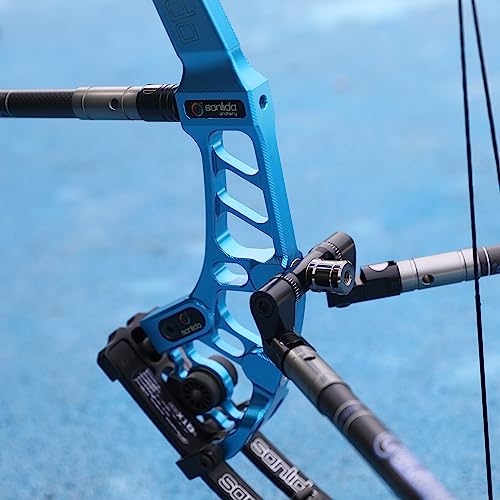 limaity Archery Adjustable V-Bar Mount,Single/Double V-Bar Mount Quick Disconnect for Compound Bow/Recurve Bow(Double Side V Bar)