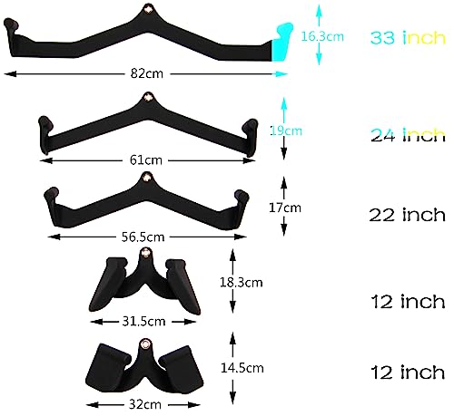 Fitvids Multifunctional Home Gym System Workout Station Multiple Grip Handles, 5-Piece Combo