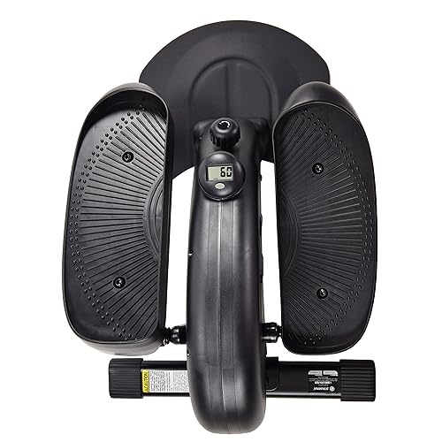 Stamina Inmotion E1000 Compact Elliptical Strider Foot Pedal Exerciser for Home Workout with 250 Pound Weight Capacity and Smart Workout App, Black