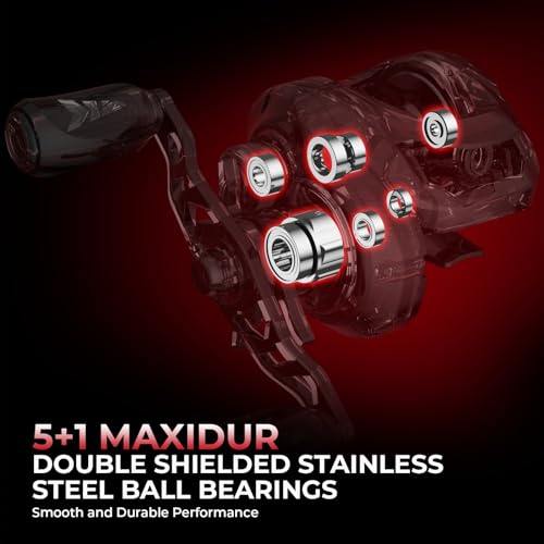 KastKing Royale Legend II Casting Fishing Combos, 6'6'' M Twin Tips Rod, Right Handed