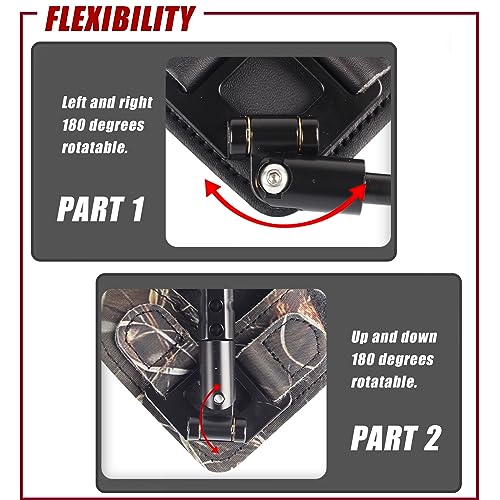 SPG Bow Release for Compound Bow, Comfortable Wrist Strap Archery Release Trigger for Arrow Release, Adjustable Compound Bow Release Aids 360° Rotate Caliper with Foldback Design (Black)