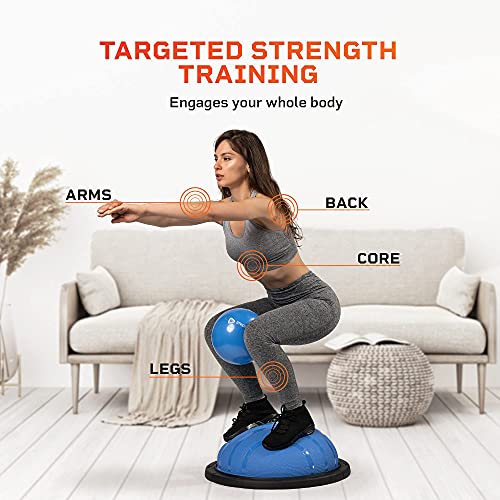 LifePro Half Exercise Ball Trainer - Horizon Balance Ball for Exercise - Balance Ball Trainer - Stability Ball for Exercise, Full Body Workout - Half Exercise Ball Balance Trainer for Physical Therapy