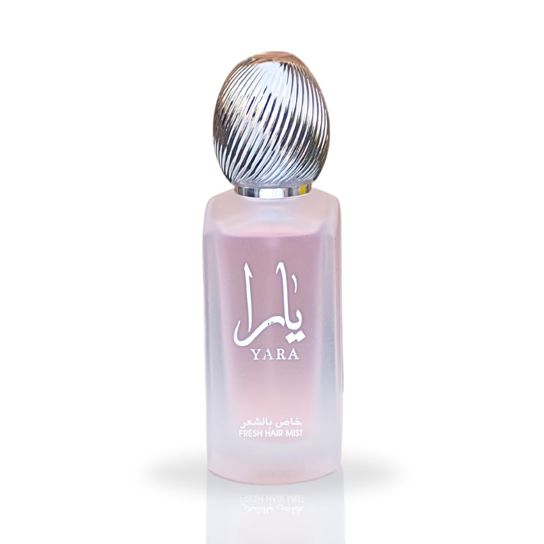 Lattafa Perfumes YARA Fresh Hair Mist 50ML (1.7 OZ), Experience the Sweet & Sensual Aroma.
