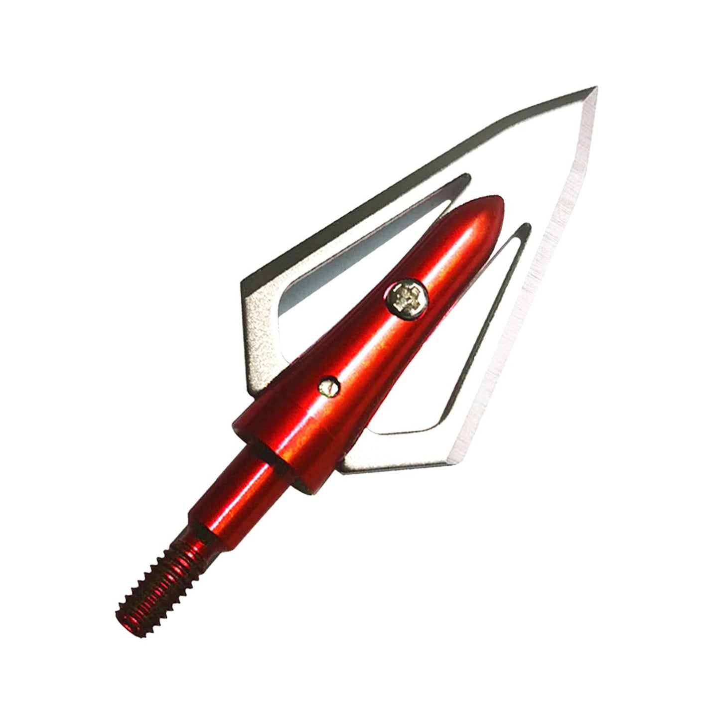 LeeMui Aluminum Hunting Archery Broadheads Blades Grain Screw-in Arrow Heads Tips Portable Case for Arrowheads Broadheads