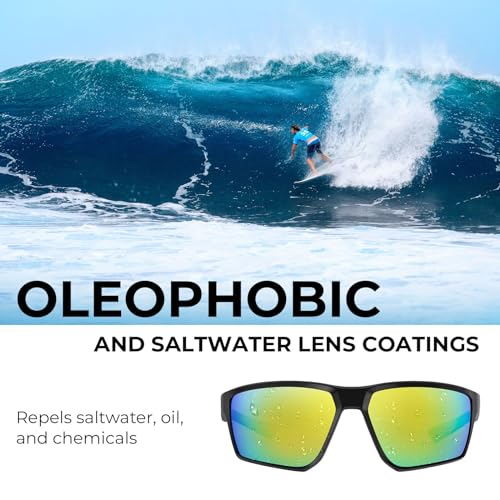 KastKing Osage Polarized Sport Sunglasses for Men and Women, Ideal for Driving Fishing Cycling Running, UV Protection