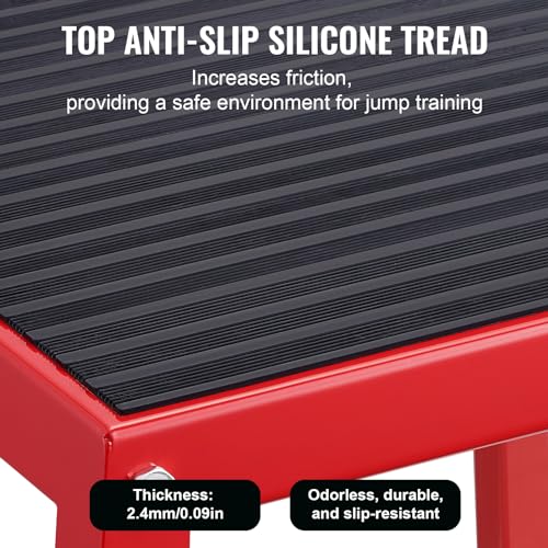 VEVOR Plyometric Platform Box 12/18/24 Inch Fitness Exercise Jump Box Step Plyometric Box Jump for Exercise Fit Training
