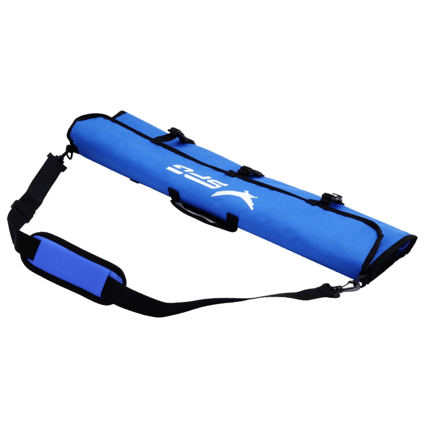 FENJANER Archery Recurve Bow Accessories Bag Takedown Bow Case with Adjustable Shoulder Strap for Hunting Shooting (Blue)