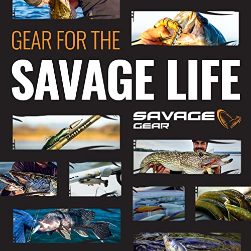 Savage Gear 3D Wake Snake Fishing Bait, 1 oz, Black Snake, Realistic Contours, Colors & Movement, Durable Construction, Versatile Rigging Options, Dual Treble Hook Configuration