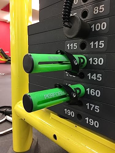 PERFORMANCE PIN The Original Drop Set Pins for Gym | One More Rep with Weight Stack Pins | Instant Transition to Lower Weights for More Reps | Proudly Made in America | 5/16" Pin | Green