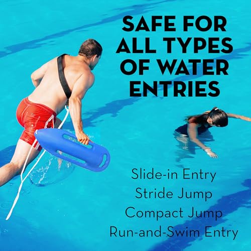 Mergency Lifeguard Float | Professional Rescue Can | Open Water Swim Buoy | Lifeguard Rescue Can (Blue Marine)