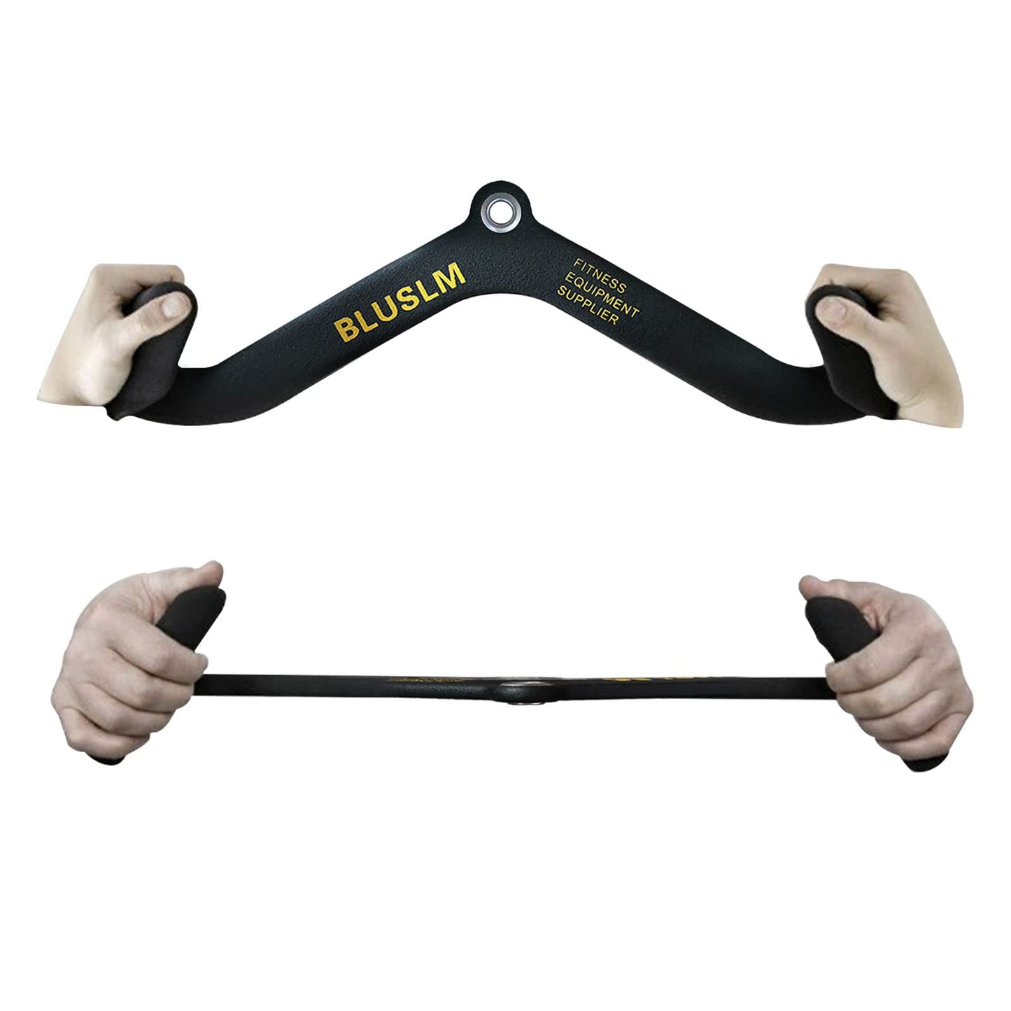 LAT Pull Down Bar for Cable Machine, LAT Pulldown Attachments T Bar V Bar Cable Attachment, Back Tricep Bar Strength Training Handle (BL05)