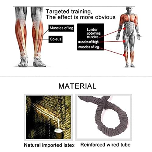 WHITECLOUDZ Vertical Jump Trainer – Professional Leg Strength Resistance Bands for Vertical Jump Training – Premium Jumping Trainer, Volleyball Trainer & Basketball Trainer – (20 Lbs. Each Band)