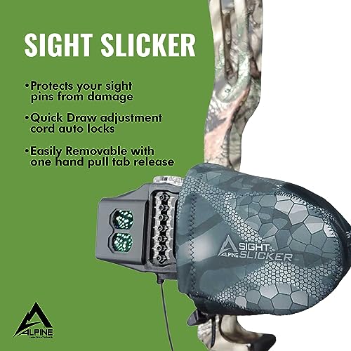 Alpine Innovations Slicker Sight Guard Crossbow Scope Housing, Waterproof Hunting Gear, Sportsman Archery Accessories, Camo Wrap - Bow Sight (Alpine Mountain Camo)