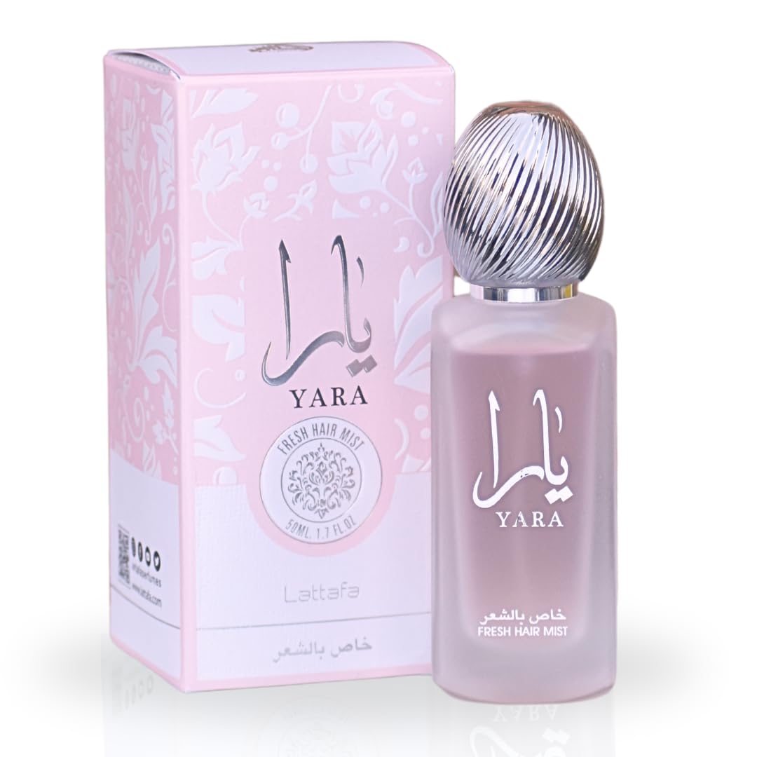 Lattafa Perfumes YARA Fresh Hair Mist 50ML (1.7 OZ), Experience the Sweet & Sensual Aroma.