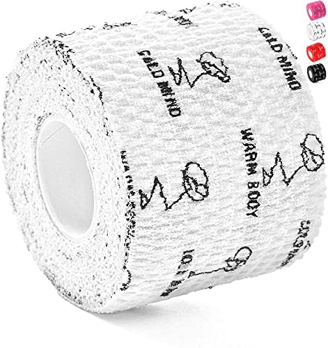 WARM BODY COLD MIND 2" Premium Lifting Thumb Tape for Weightlifting - Hook Grip for Powerlifting, Strength/Cross Training, Deadlift, Weight Lifting, Athletic Finger Wrap (White 3 Rolls)