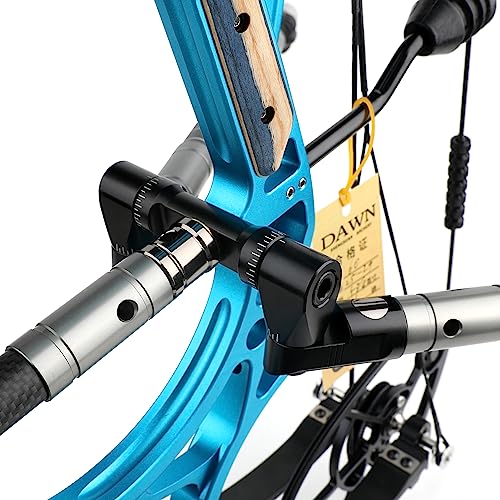 limaity Archery Adjustable V-Bar Mount,Single/Double V-Bar Mount Quick Disconnect for Compound Bow/Recurve Bow(Double Side V Bar)