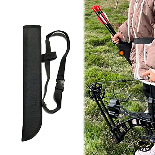 PANDARUS Compound Bow Set 10-40lbs for Pull Child Right Hand Lightweight Design Bow Adjustable 16"~28" Draw Length IBO 290fps New 2023 Professional Set (Black Right Handed)