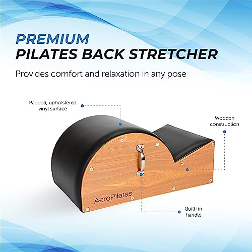 AeroPilates Precision Series Arc Barrel - Posture Corrector Pilates Barrel - Home Pilates Back Stretcher - Pilates Strength Workout Machine for Home Gym - Up to 300 lbs Weight Capacity