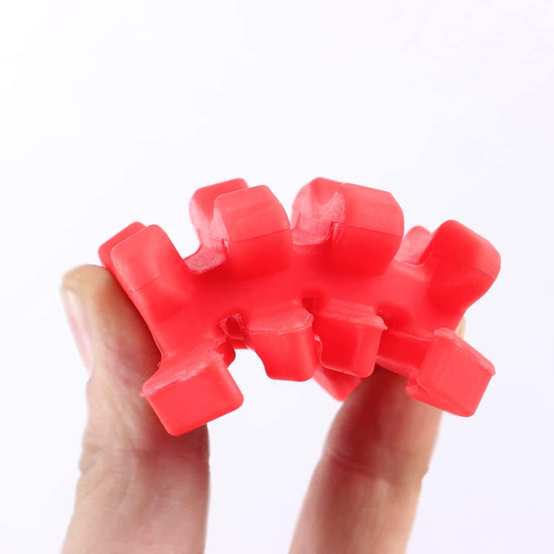 SOPOGER Bow Limb Dampeners for Compound Bow Crossbow Limb Dampeners Archery Split Limb Stabilizer Dampener Bow Sliencer for Reduceing Noise and Vibration (Red)
