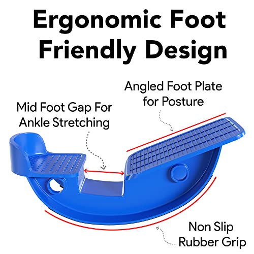 ProHeal Achilles Tendonitis Relief Foot Rocker - Calf Stretcher with Spiked Ball Massager - for Plantar Fasciitis - Calf, Foot, Heel, and Ankle Stretcher - Lower Leg Pain