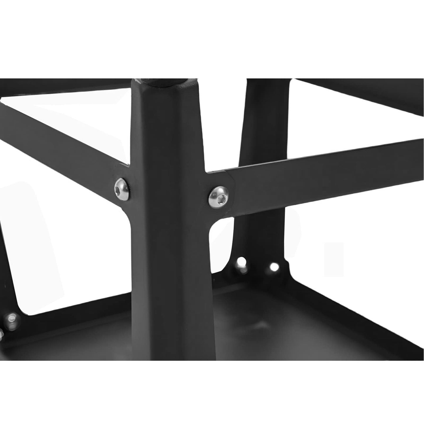 GUDESEN Plyometric Boxes 12/18/24 Inch Steel Plyo Box Fitness Exercise Jump Box for Home Gym Plyometric Jumping Exercises/Black
