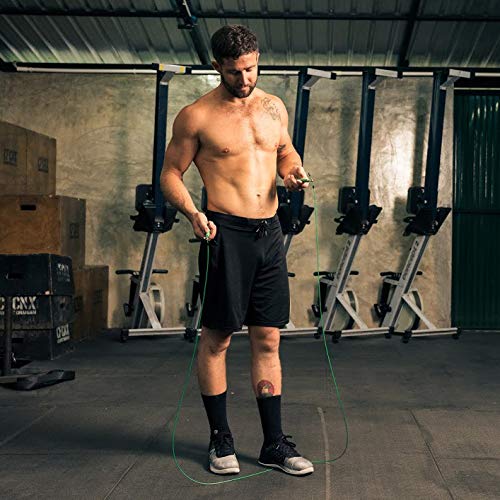 WOD Nation Adjustable Speed Jump Rope For Men, Women & Children - Blazing Fast Fitness Skipping Rope Perfect for Boxing, MMA, Endurance - Purple