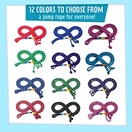 Just Jump It Black Confetti 16' Jump Rope - Double Dutch Jump Rope - Agility Play