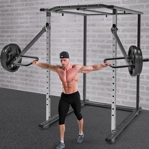 Kipika Adjustable Lever Arms for Power Rack - Jammer Arms Attachments for 2" x 2" Racks with 5/8" or 1" Holes - Compatible with 2-Inch Olympic Plates - Adjustable Height and Angle - 600 lbs Capacity