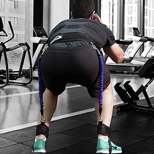 WHITECLOUDZ Vertical Jump Trainer – Professional Leg Strength Resistance Bands for Vertical Jump Training – Premium Jumping Trainer, Volleyball Trainer & Basketball Trainer – (20 Lbs. Each Band)