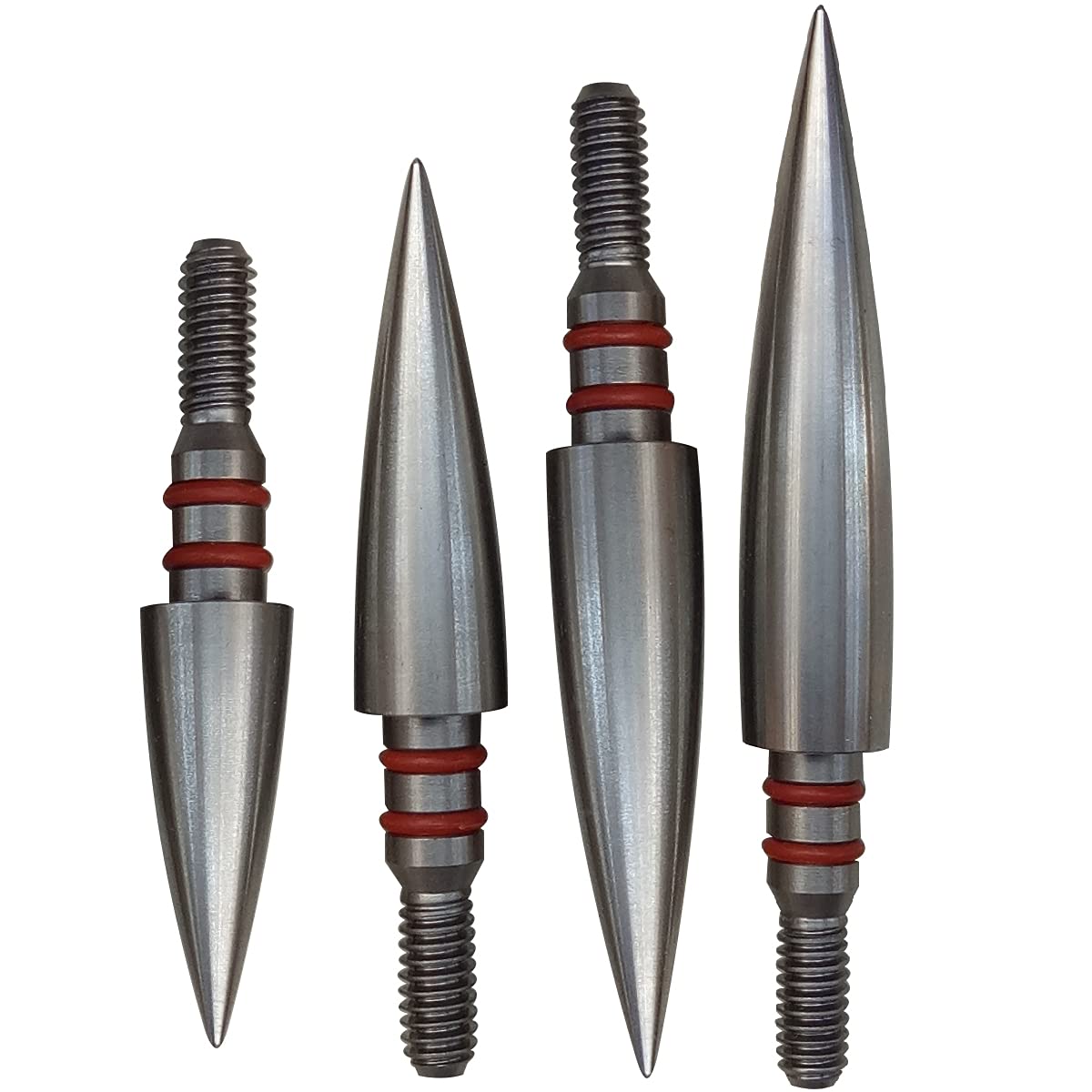 Aklisdlha Field Points arrowheads 100/125/150/200/300 Grains Archery Field Points,Stainless Steel Screw in Archery Field Tips and Broadheads (1 Dozen 12 PCS)(5/16″-Combination)