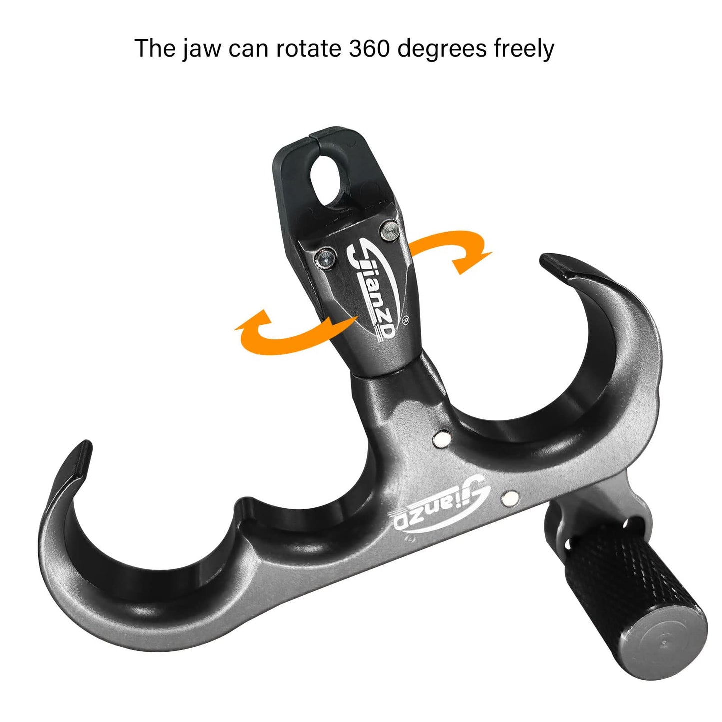 xxiaojun Compound Bow Aid Releaser and D Loop Rope,Adjustable Can Rotate 360° Thumb Release Bow Aluminum Alloy Aids,Archery Release Aids,for Outdoor Hunting,Adult Archery.