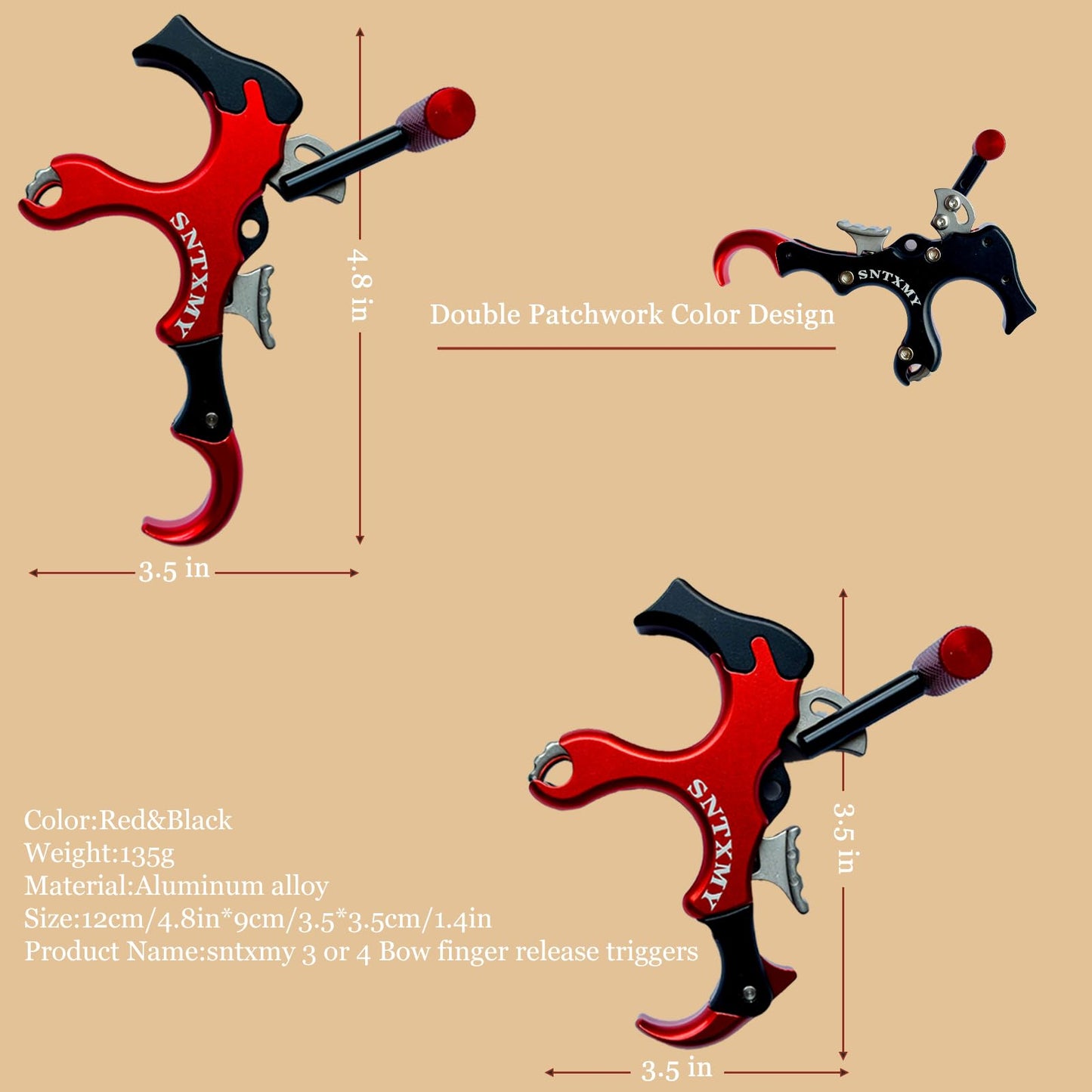 sntxmy Bow Release for Compound Bow, Archery Release Trigger, Compound Bow Release, Thumb Release.
