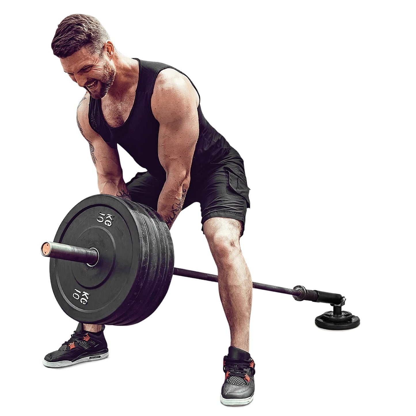 Yes4All T-Bar Row Plate Post Insert Landmine – Fit 2” Olympic Bars – Full 360° Swivel & Easy to Install (Black)