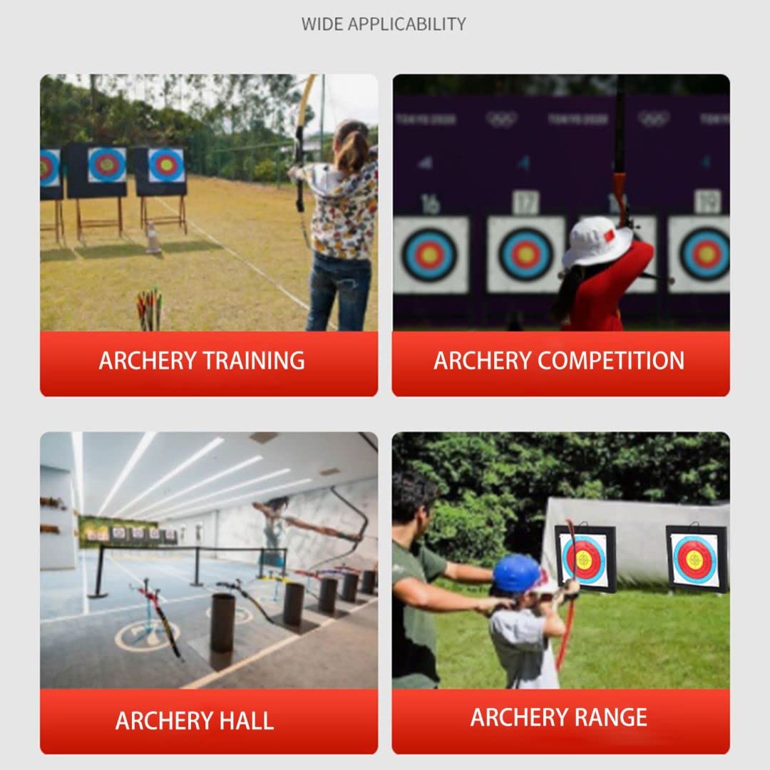 SOPOGER Archery Target for Backyard Adult, Easy Arrow Removal Bow Target, Durable Bow and Arrow Target for Youth Outdoor Shooting Practice (EVA Target with Rope)